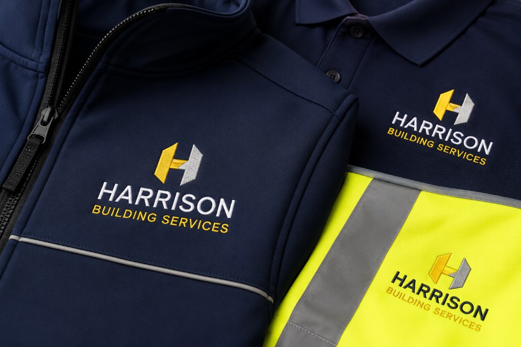 Custom embroidered workwear and hi-vis clothing with company logos